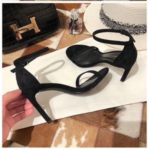 Black simple heels